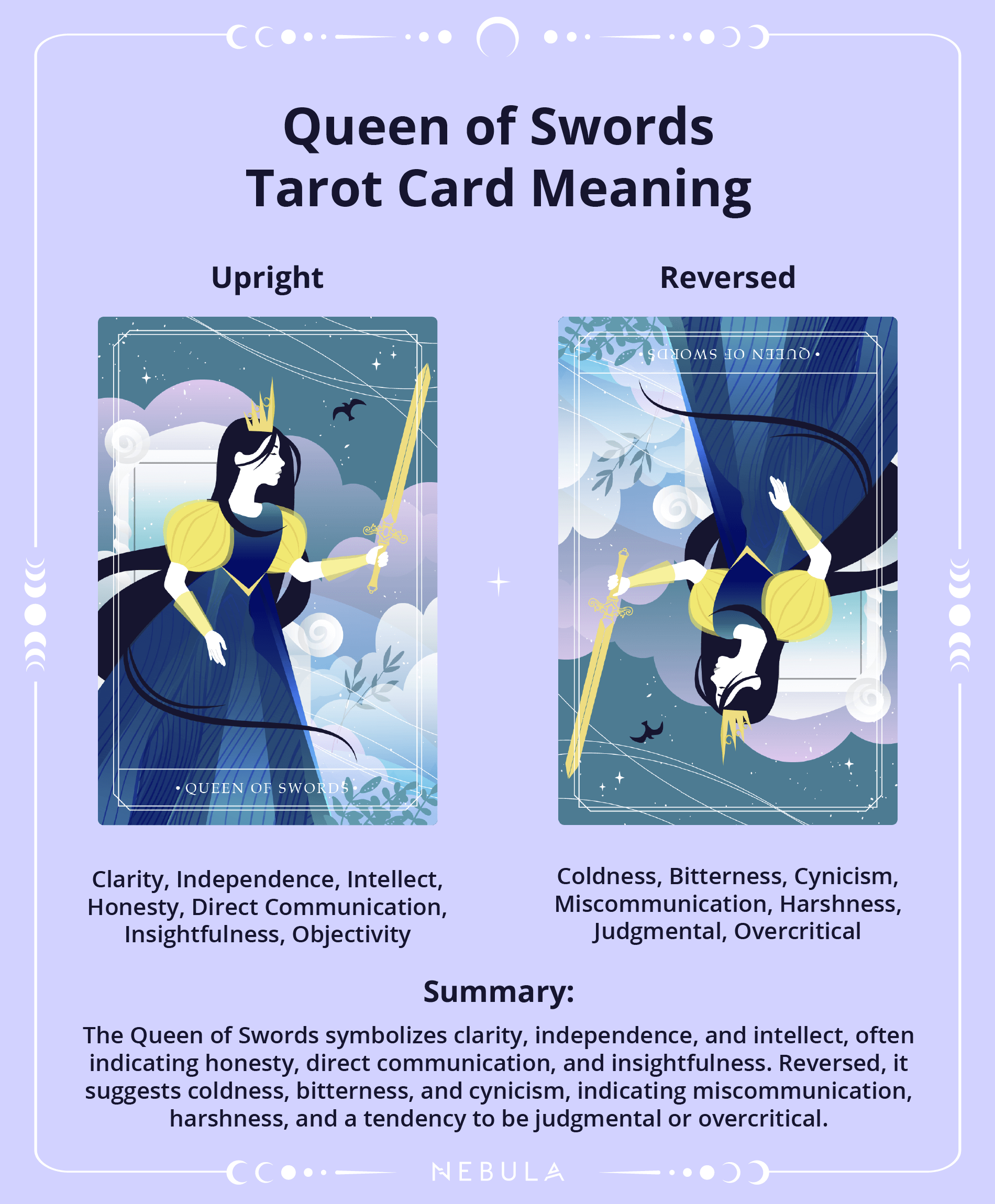 Queen Of Swords Tarot Card Meaning